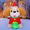 GOOSH 5 FT Christmas Inflatables Cavalier King Charles Puppy Dog Present Box with Built-in LEDs